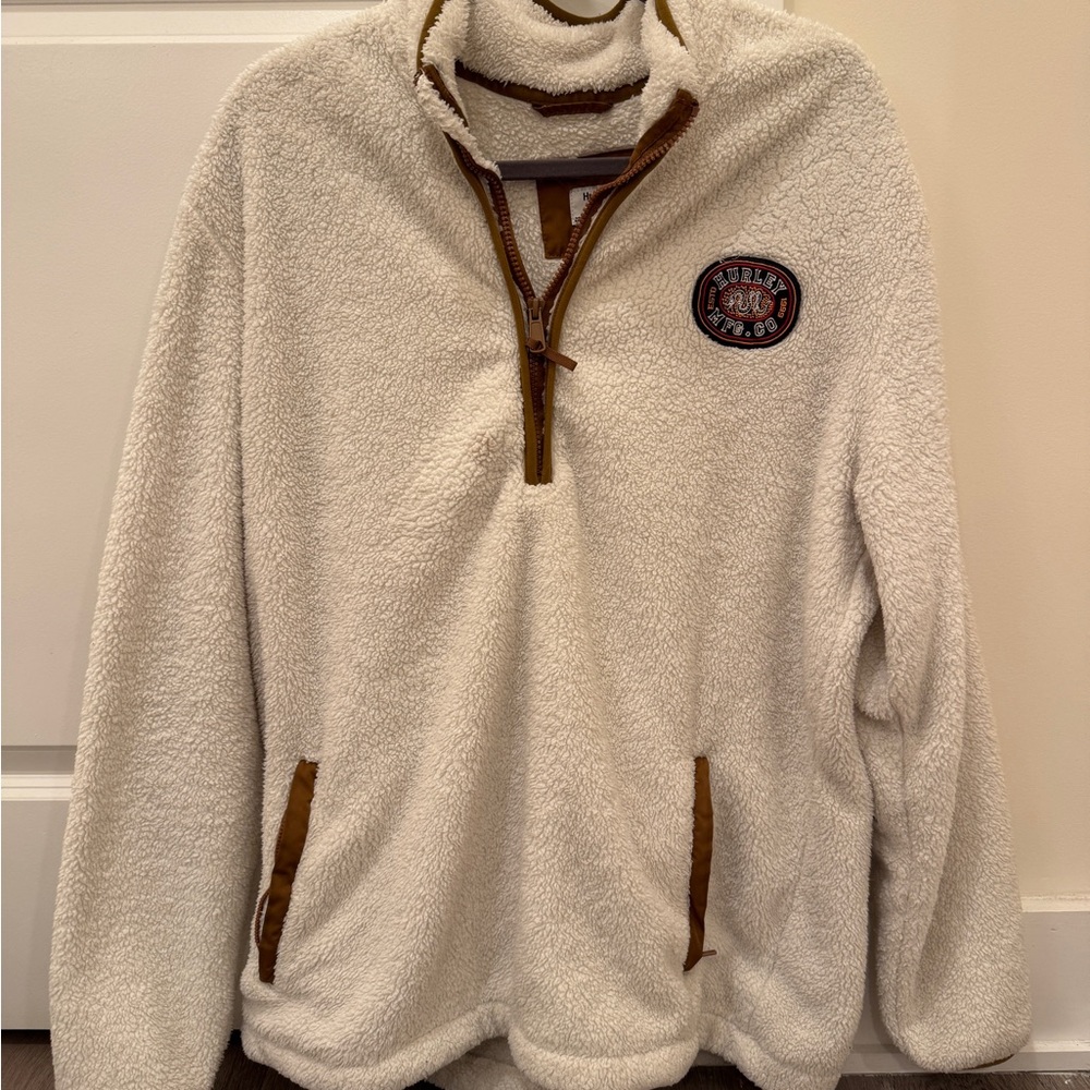Hurley Cream Sherpa with Black Patch